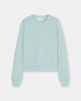 closed  fitted crewneck sweater mint
