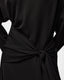 Ganni Cady Crepe Draped Mini Dress