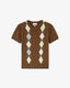 Ganni Light Cotton Argyle Tshirt