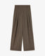 Ganni Wool Mel Oversized Pleated Pants