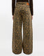 Ganni print denim baggy jeans