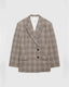 Anine Bing Aretha Plaid Blazer
