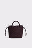 Marrea Marrea Midi Aubergine Satin Stripe