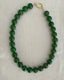 Adorn Boule Necklace Green Agate
