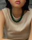 Adorn Boule Necklace Green Agate