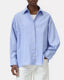 Closed Cape Shirt Sky Blue