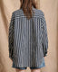 Denimist button front shirt stripe