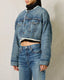 Denimist oversized cropped denim jacket