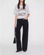 Anine Bing Johnny Cropped Tee