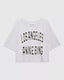 Anine Bing Johnny Cropped Tee