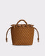 Marrea Marrea Midi Caramel&Affogato Satin Stripe