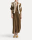 Forte Forte Mixed Silk Marocain Slit Skirt