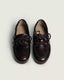 Posa Brushed Boat Loafer Burgundy