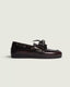 Posa Brushed Boat Loafer Burgundy