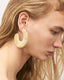 Vanessa Baroni Raffia Big Moon Earring