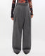 Ganni brushed wool striped pants