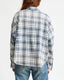 Denimist cropped button front shirt