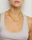 Adorn Tubes Necklace Gold