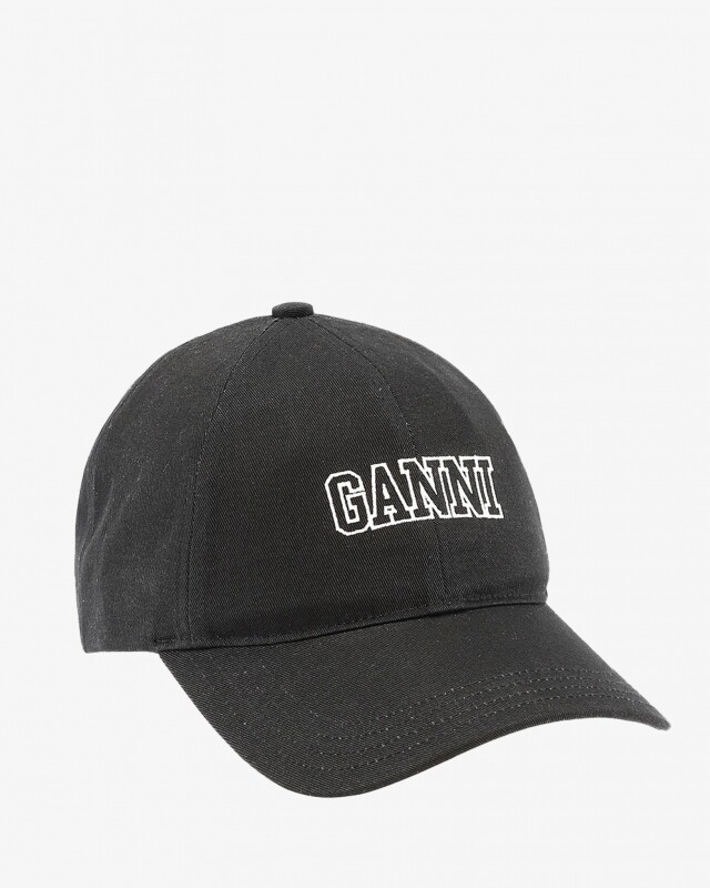 ganni cap hat zwart