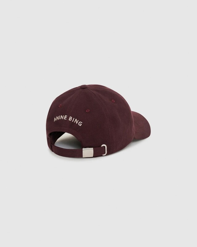 anine bing jeremy baceball cap bordeaux