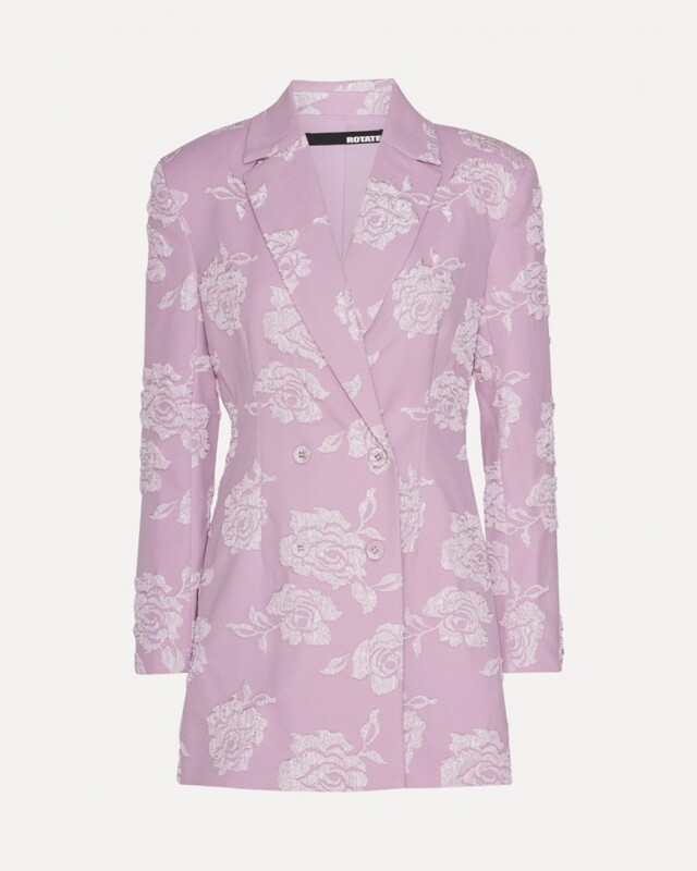 rotate jacquard blazer dress lavendel