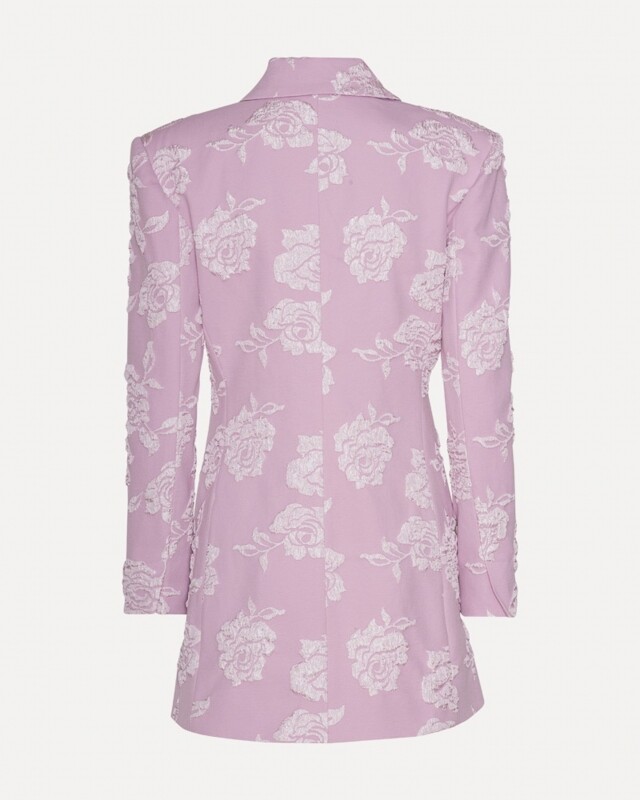 rotate jacquard blazer dress lavendel