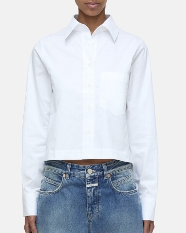 closed  cropped classic shirt