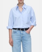 closed  shirt with pocket blauw