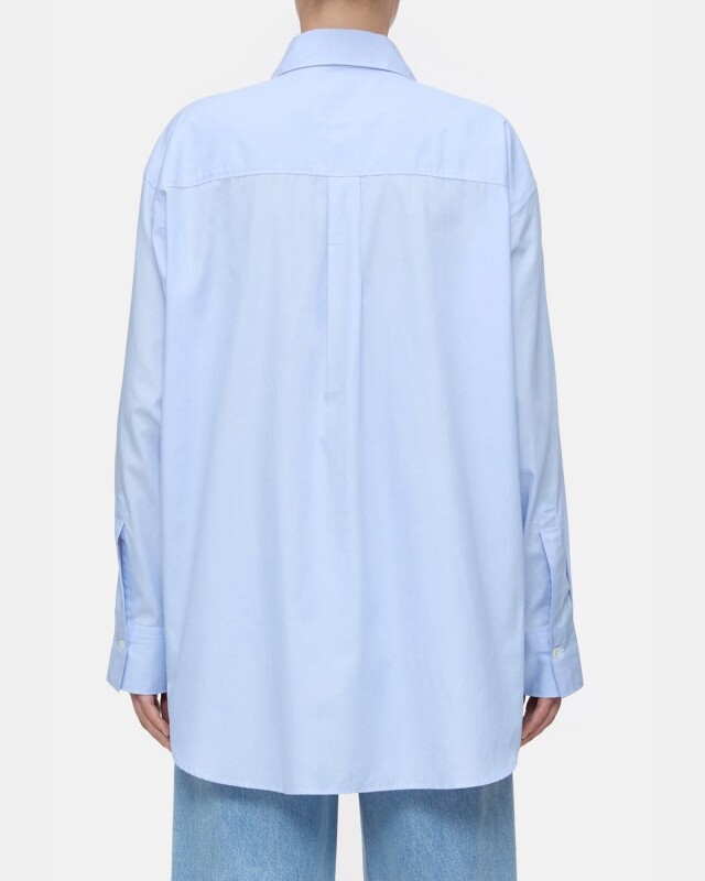 closed  shirt with pocket blauw