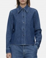 closed  denim western shirt blauw