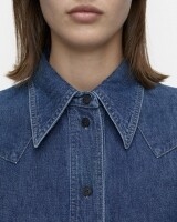 closed  denim western shirt blauw