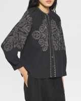 antik batik eglantine blouse zwart