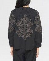 antik batik eglantine blouse zwart