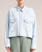 Bellerose polar denim shirt lichtblauw