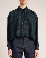 Bellerose kraft checked blouse groen