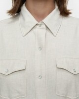 closed  utility shirt beige