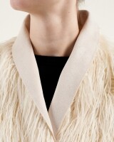 Bellerose jaden fur gilet ecru