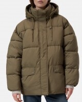 closed  puffer jacket groen