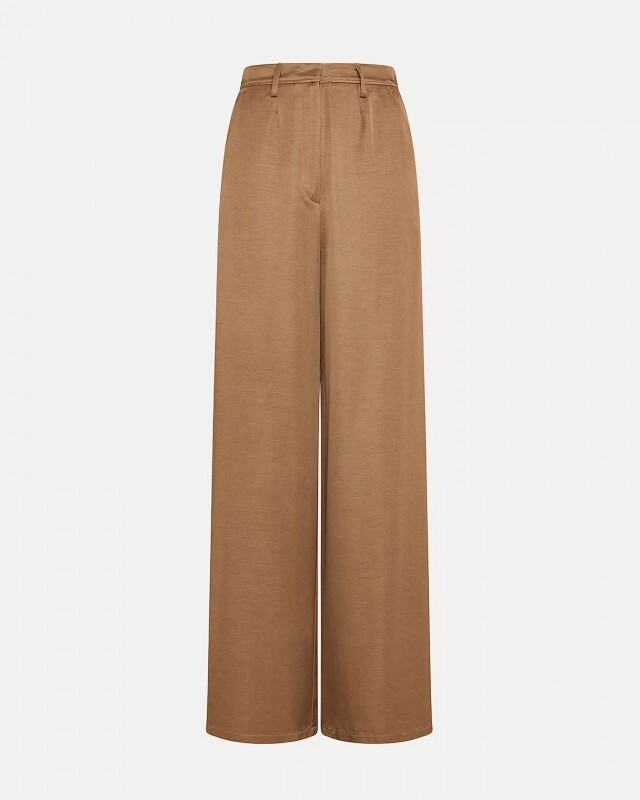 forte forte viscose wool trousers camel