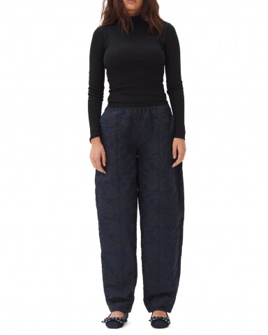 ganni jaquard pants