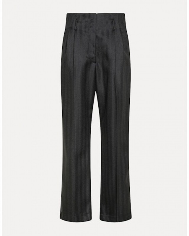 forte forte herringbone pant zwart