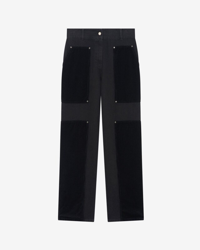 iro elyssa denim pant zwart