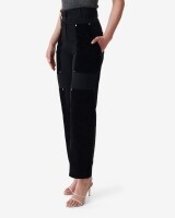 iro elyssa denim pant zwart