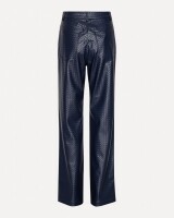 rotate straight braided pants donkerblauw