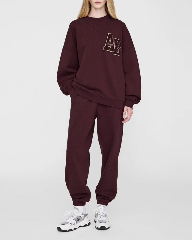 anine bing karter jogger bordeaux