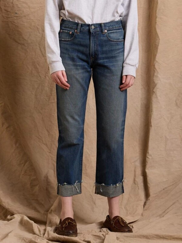 denimist cuffed lindsay slim bf jean blauw