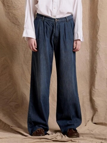 denimist blair double pleated jeans