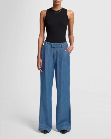 7 for all mankind pleated trouser 