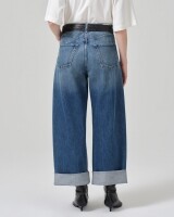 citizens of humanity ayla baggy cuffed crop blauw