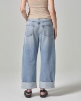 citizens of humanity ayla baggy cuffed crop lichtblauw